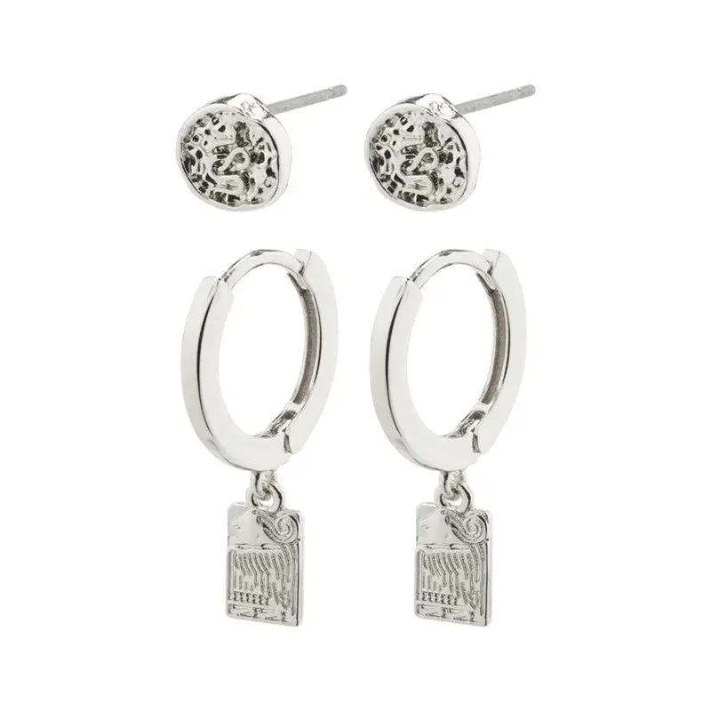 Pilgrim - Valkyria Earrings - Silver Plated 1