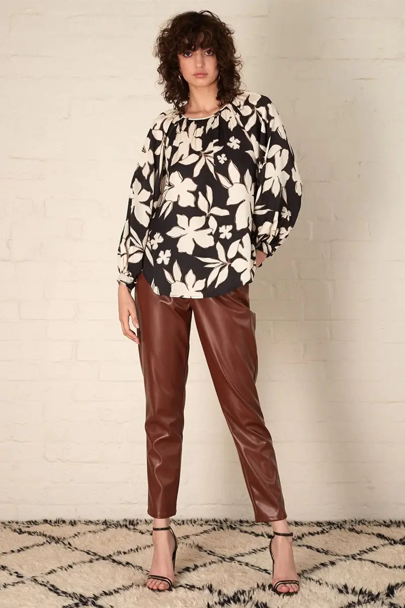 Esmaee - Rosewood Blouse - Rosewood 1