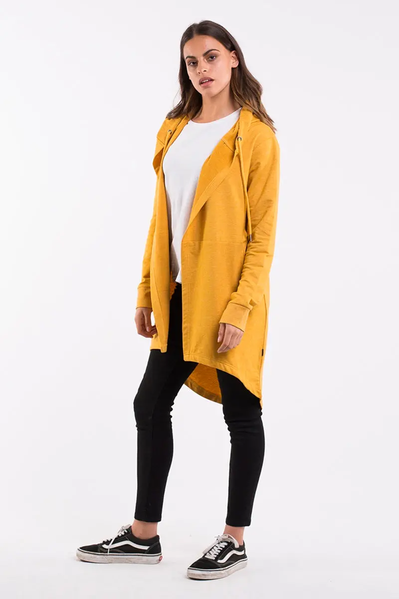 Silent Theory - Ashleigh Hooded Cardigan - Mustard 1