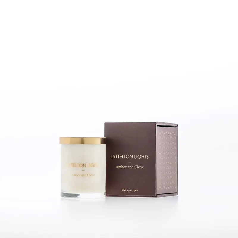 Lyttelton Lights Small Candle - Amber & Clove 1