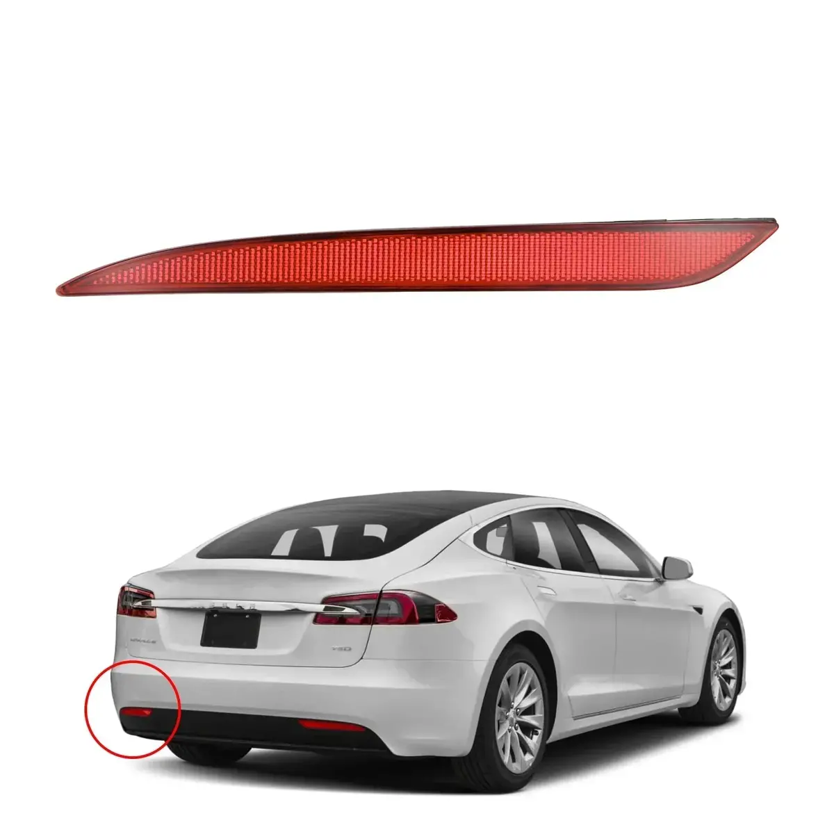 Us 1077406-00-F + 1077407-00-F Rear Bumper Reflector 2