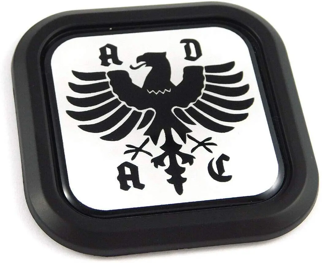 Adac German Auto Club Square Black Rim Emblem Car 3D Decal Badge Bumper 2" 1