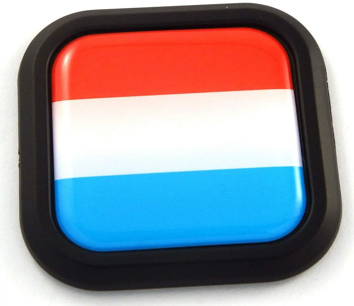 Netherlands Flag Square Black Rim Emblem Car 3D Decal Badge Bumper Sticker 2" 1