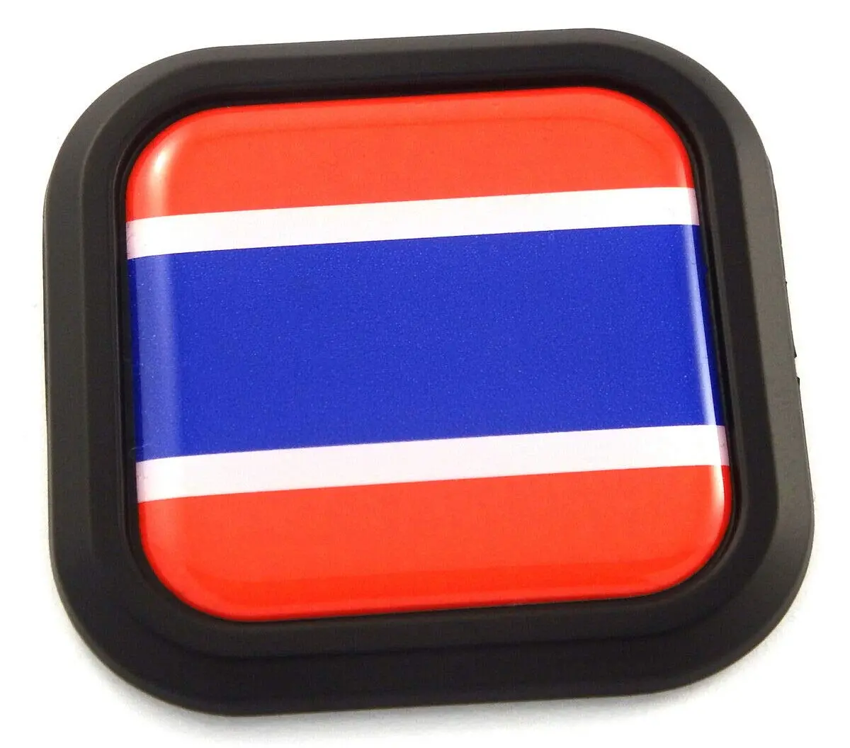 Thailand Flag Square Black Rim Emblem Car 3D Decal Badge Hood Bumper Sticker 2" 1