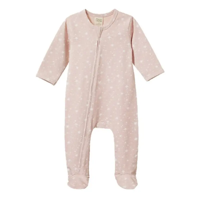 Nature Baby - Dreamlands Suit - Stardust Rose Bud Print 1