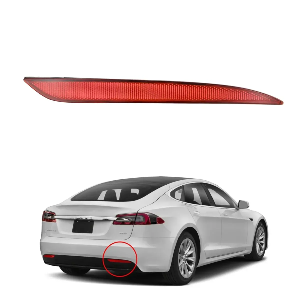 Us 1077406-00-F + 1077407-00-F Rear Bumper Reflector 3