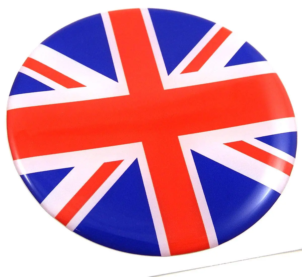 Great Britain British Flag Round Domed Decal Emblem Car Bike 2.44" 1