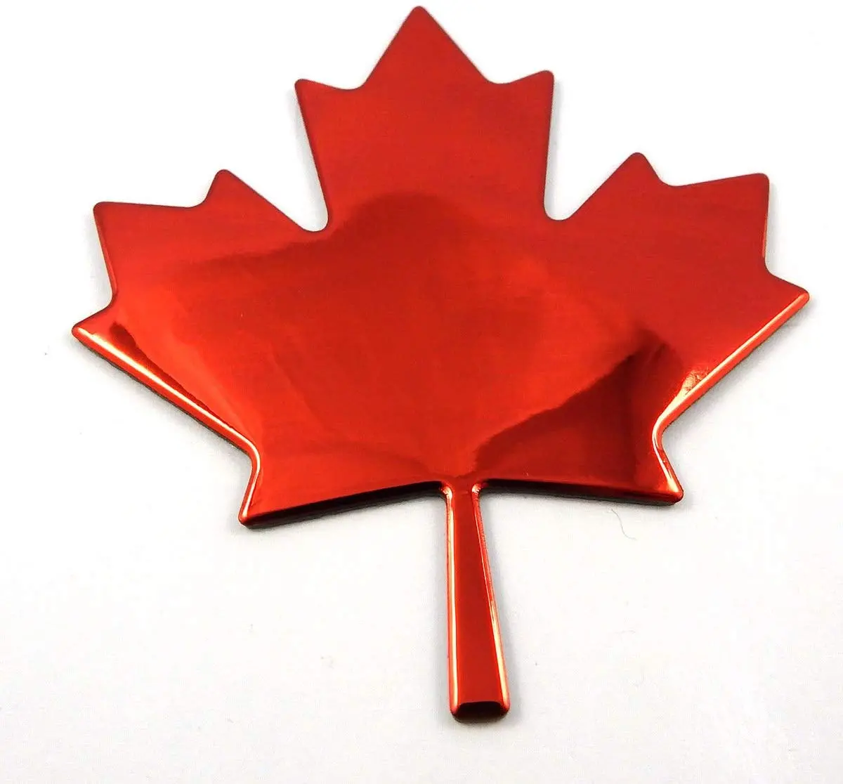 Maple Leaf Canada Red Finish Decal Emblem 3D Sticker Car Bike 2.7" Flexible 1