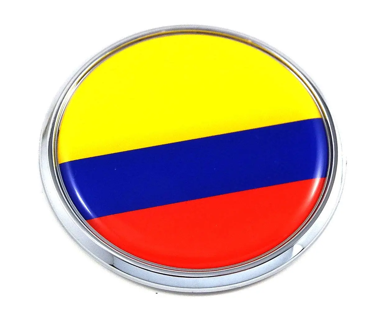 Colombia Flag 2.75" Car Chrome Round Emblem Decal 3D Sticker Badge 1