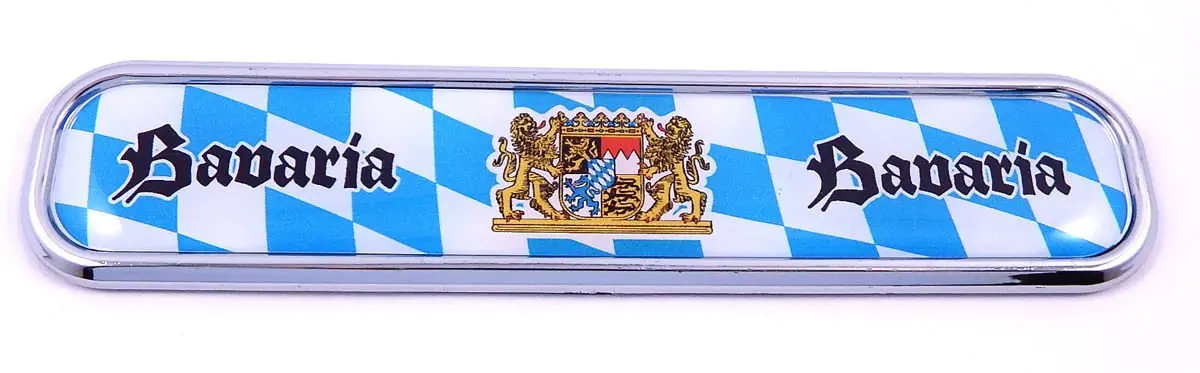 Bavaria Car Chrome Emblem 3D Auto Decal Sticker For Car Bike Boat 5.3" 1