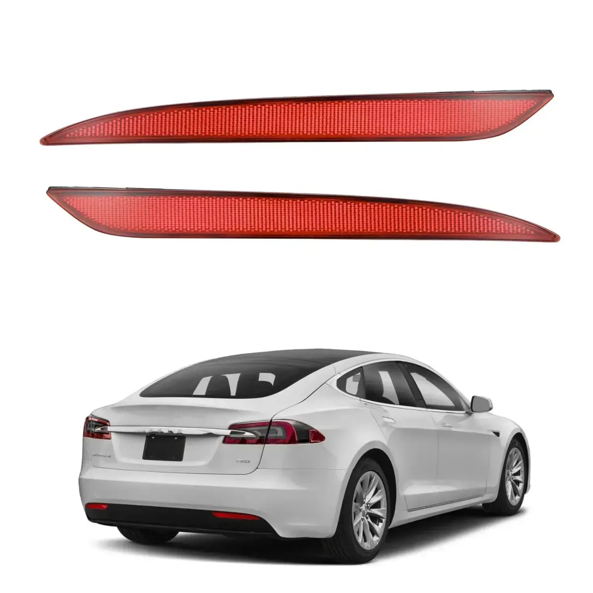 Us 1077406-00-F + 1077407-00-F Rear Bumper Reflector 1