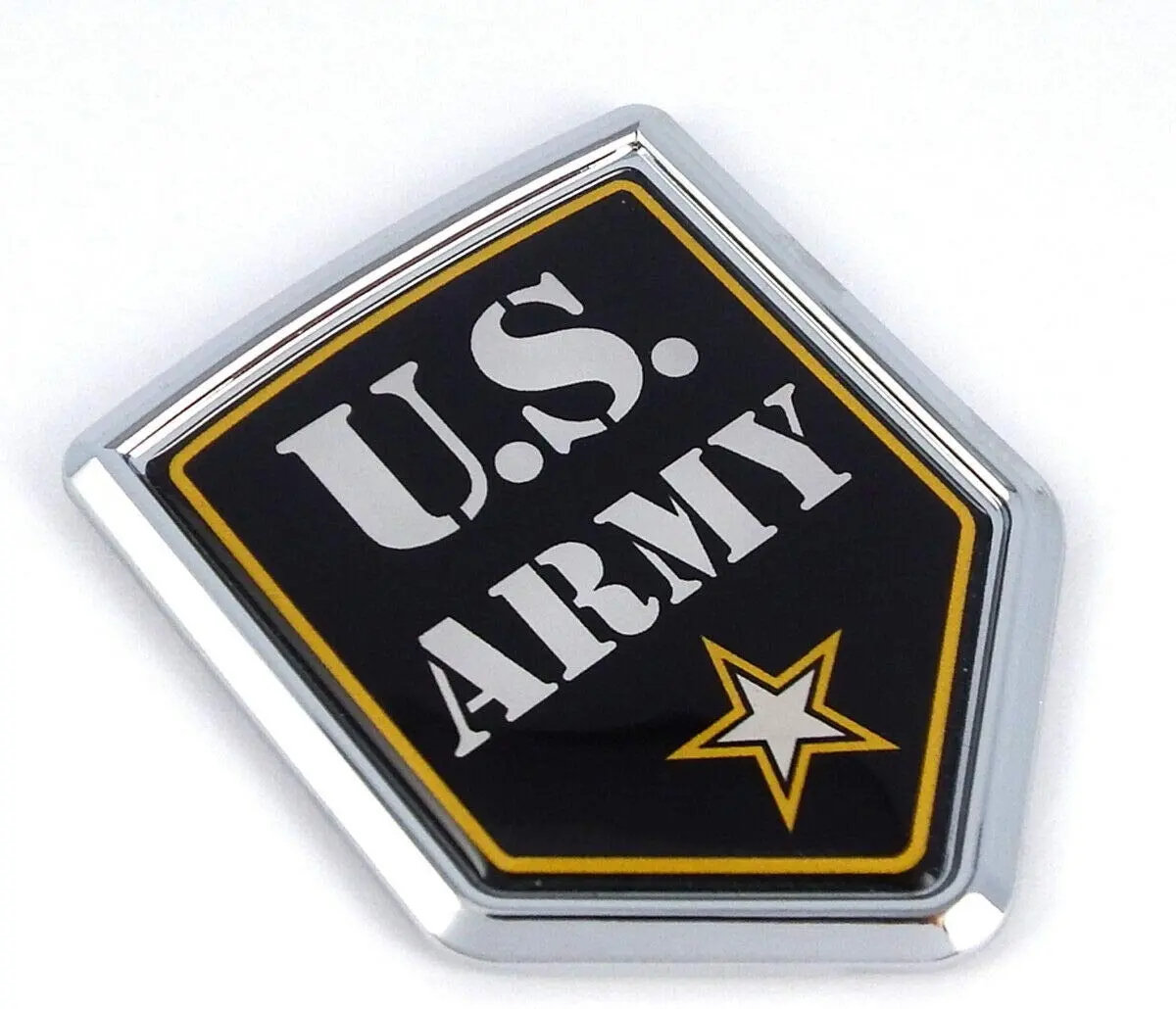 Us Army Usa Flag Chrome Car Emblem Auto Badge Decal Bumper 3D Sticker 1