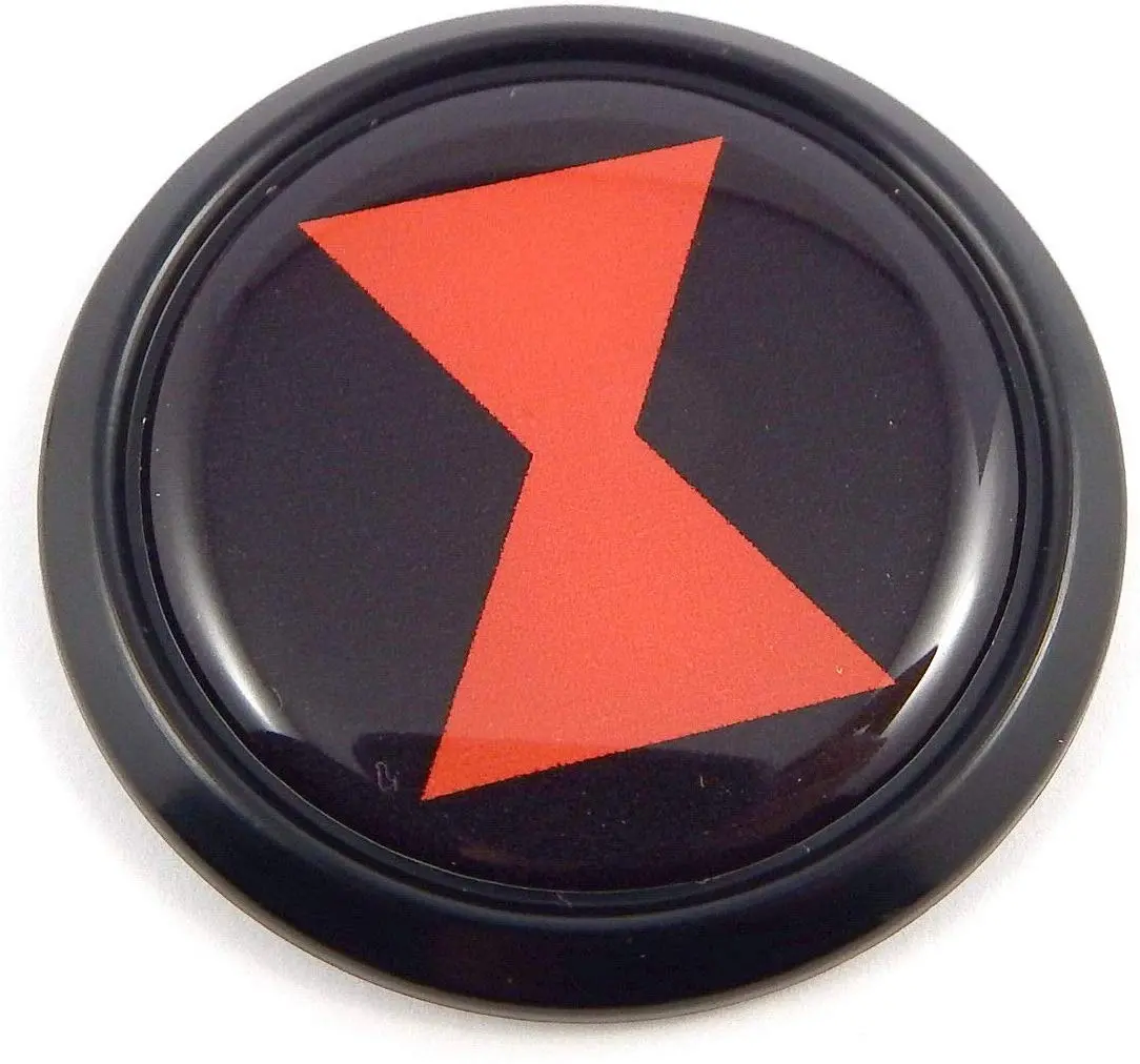 Black Widow Spider Black Round Flag Car Decal Emblem Bumper 3D Sticker1.85 1