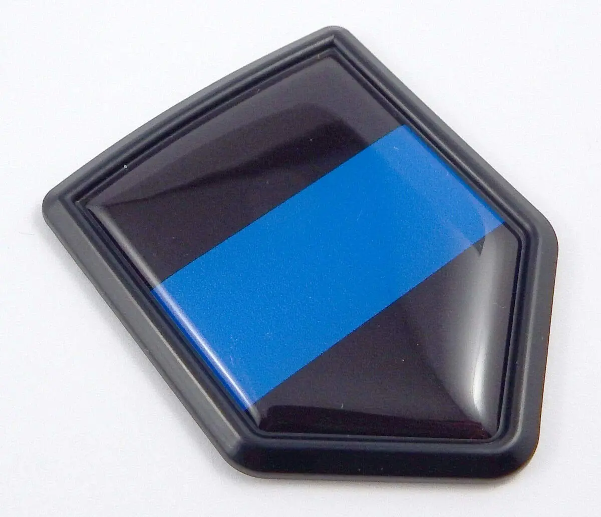 Police Thin Blue Line Flag Black Shield Car Bike Decal Crest Emblem 3D Sticker 1