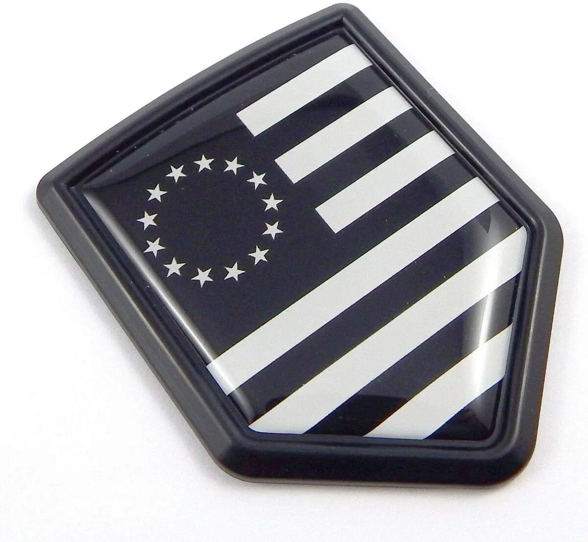 Usa Black Betsy Ross American Flag Black Shield Emblem Car Bike Decal Crest 1