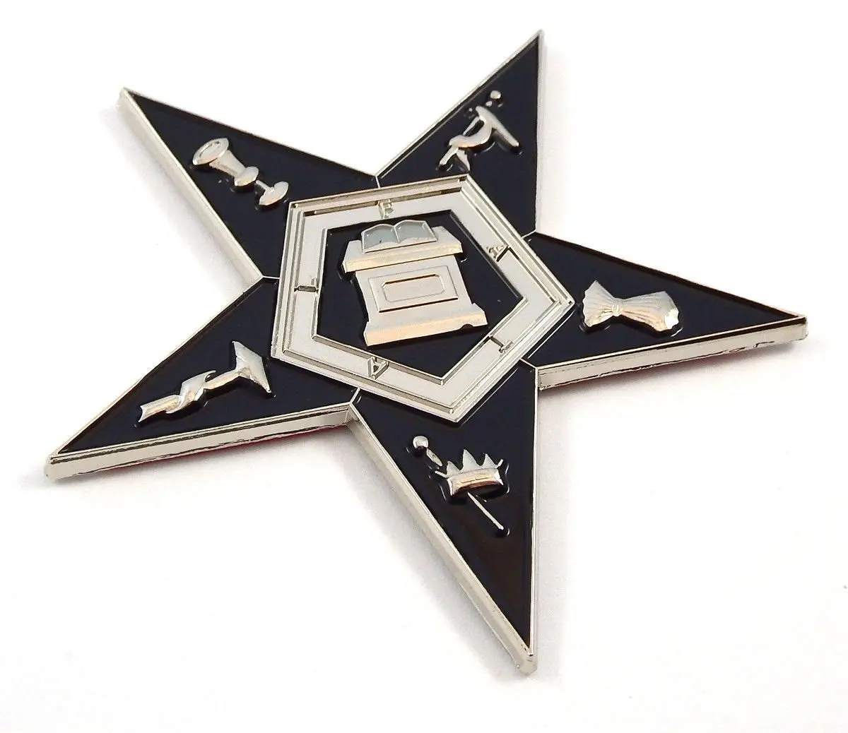 Eartern Star Shaped Masonic 3" Auto Emblem Metal Car Decal Mas34 1