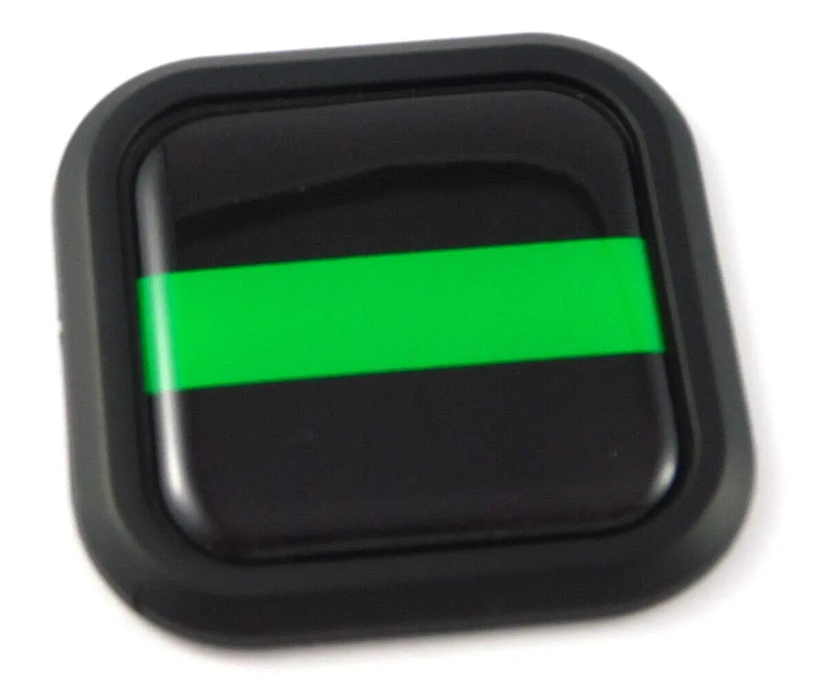 Green Line Park Ranger Square Black Rim Emblem Car 3D Decal Badge Bumper 2" 1