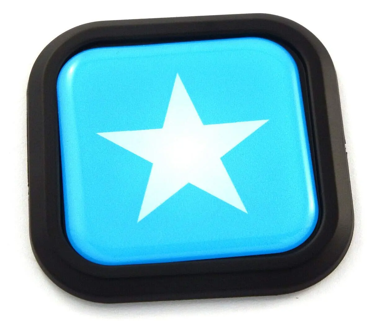 Somalia Flag Square Black Rim Emblem Car 3D Decal Badge Hood Bumper Sticker 2" 1