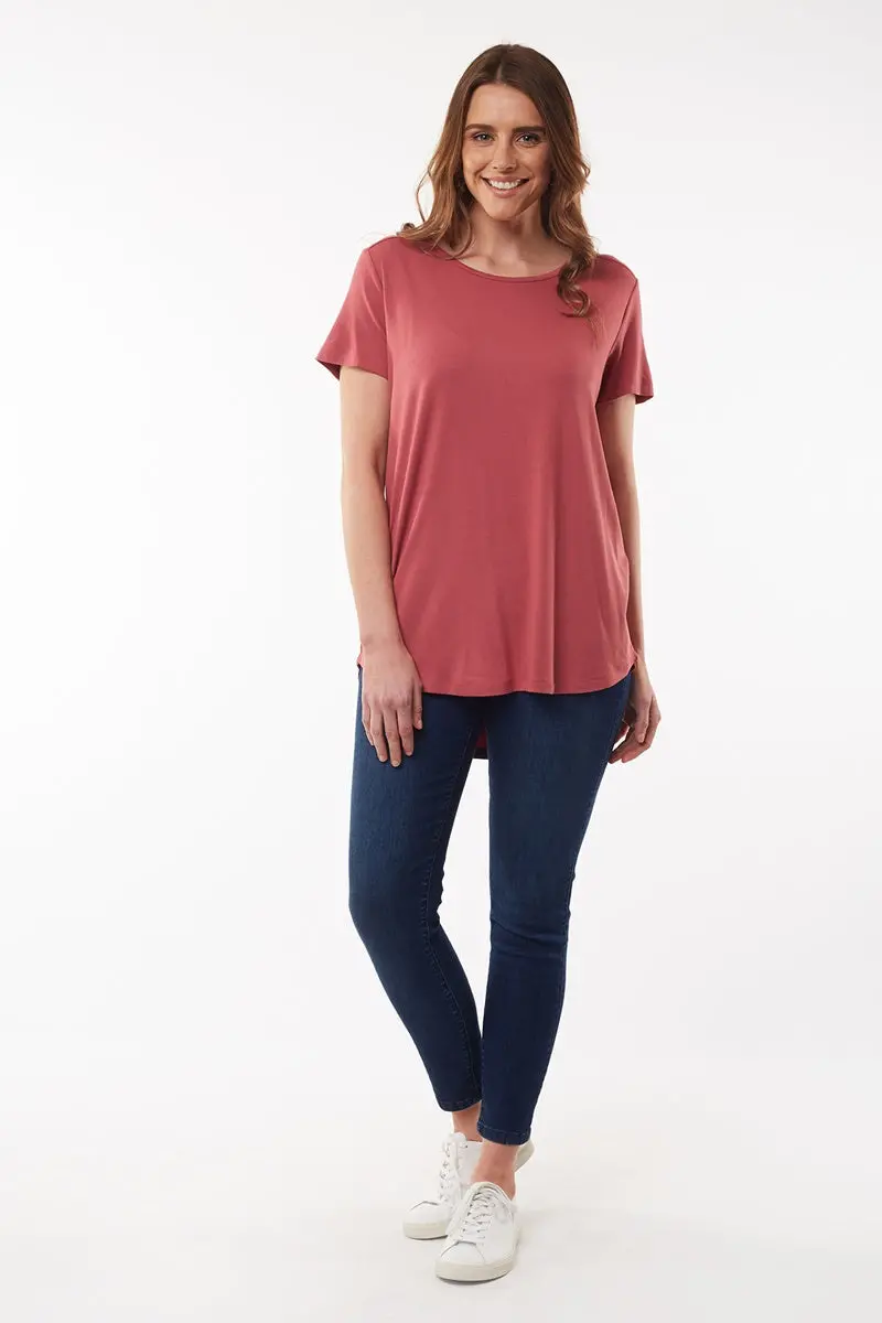Elm - Sierra Luxe Tee - Rose 1