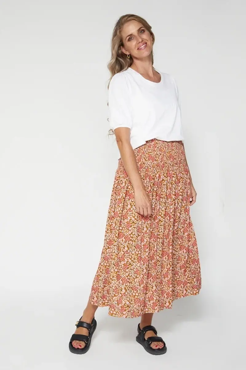 Stella + Gemma - Briar Skirt - Boho Ditsy Floral 1