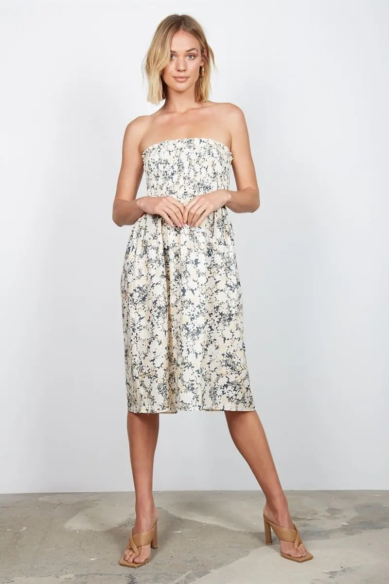 Wish - Sundance Boobtube Dress - Floral 1