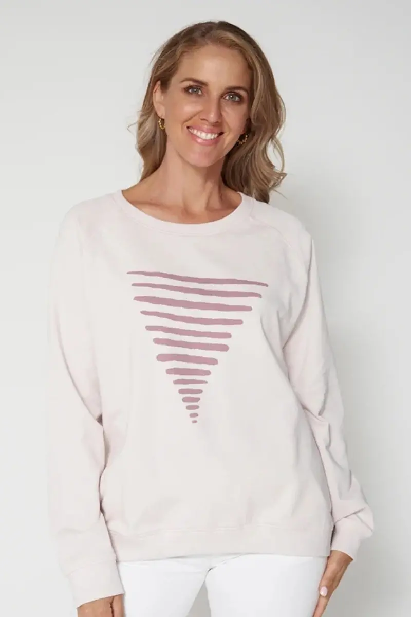 Stella + Gemma - Sweater - Lilac Ash Triangle 1