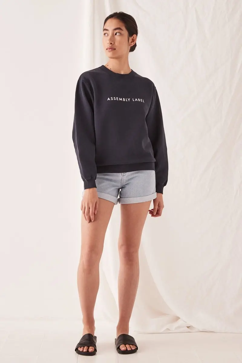 Assembly Label - The Logo Fleece - Navy 1
