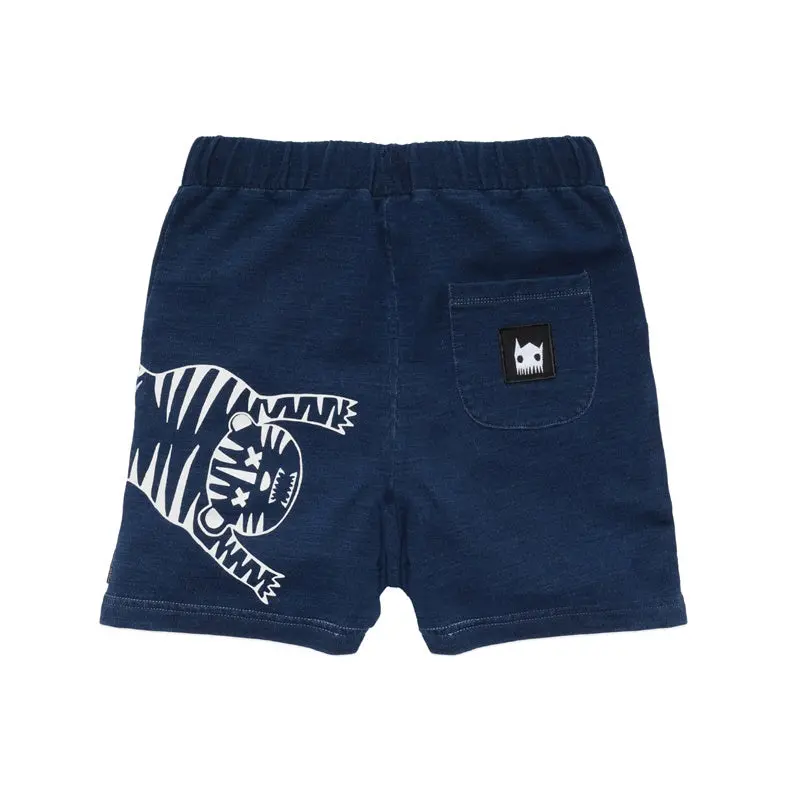 Band Of Boys - Shorts Tiger Outline Blue Denim Look 2