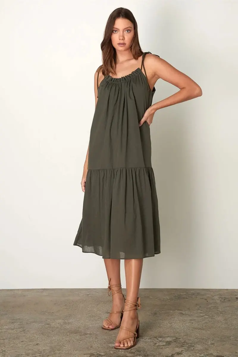 Esmaee - Mimosa Dress - Olive 1