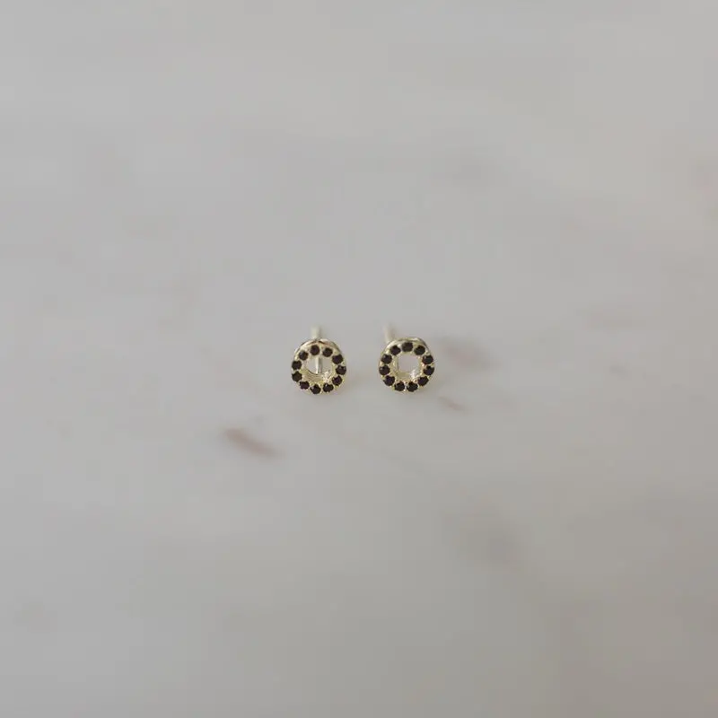 Sophie - Sparkle Oh Studs - Gold/Black 1