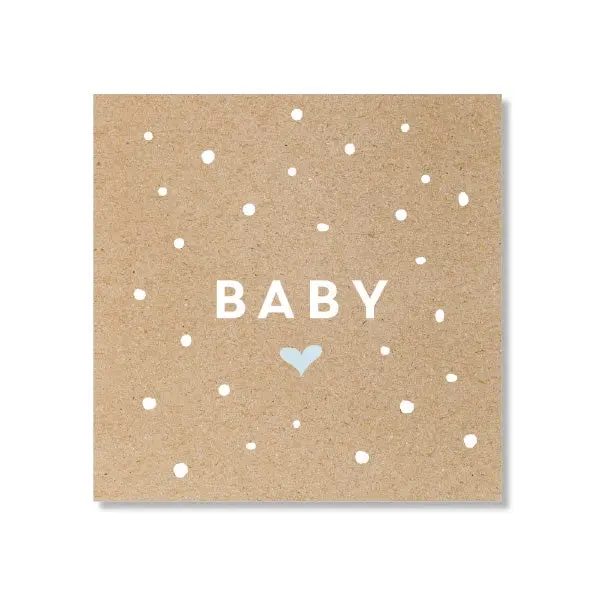 Just Smitten Mini Gift Card - Baby Confetti Blue 1
