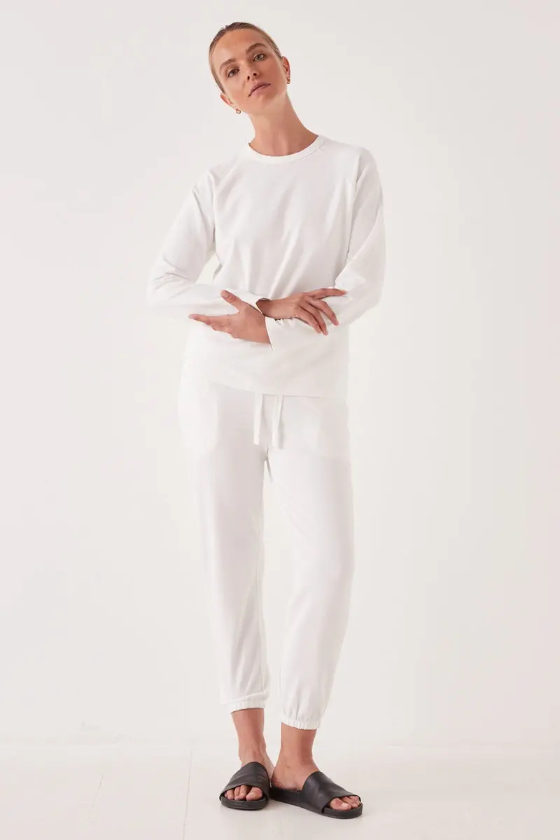 Assembly Label - Kin Fleece Top - Antique White 1