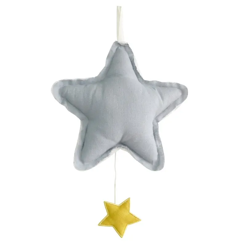 Alimrose - Sleepy Time Star Musical - Grey Linen 1