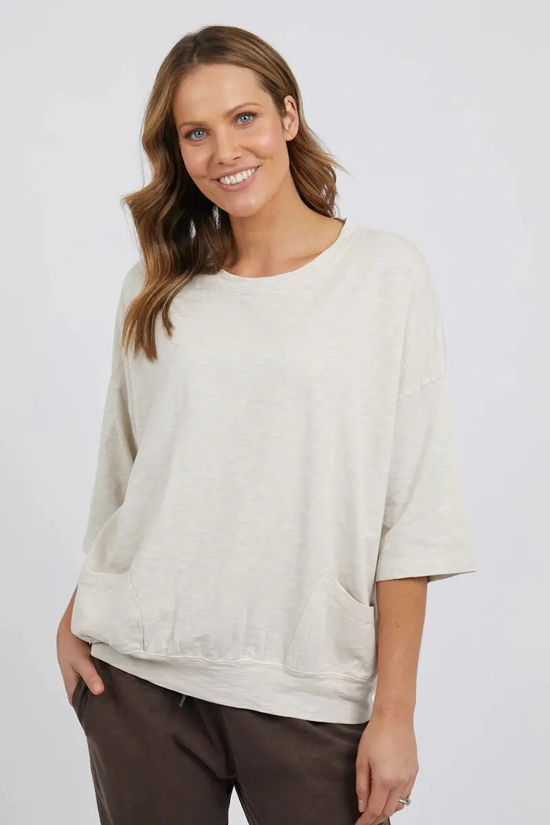 Elm - Fundamental Mazie Sweat - Linen 1