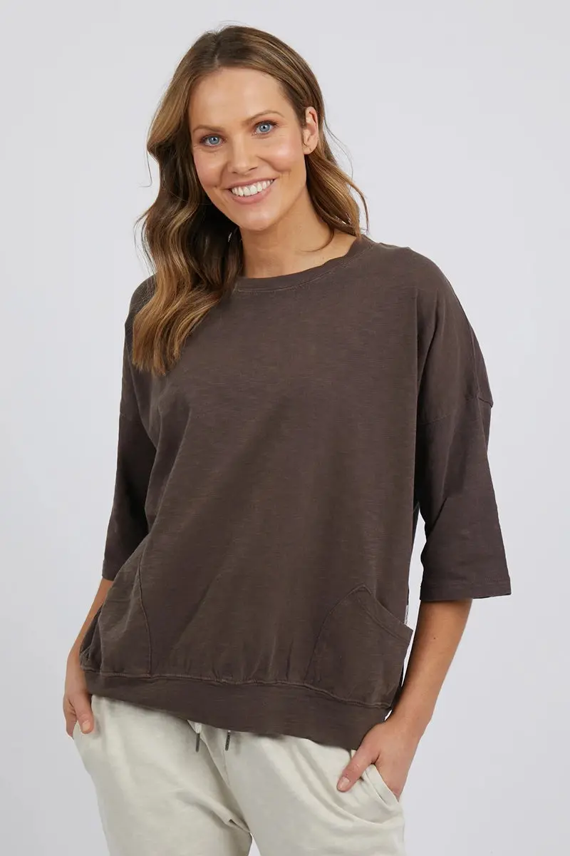 Elm - Fundamental Mazie Sweat - Chocolate 1
