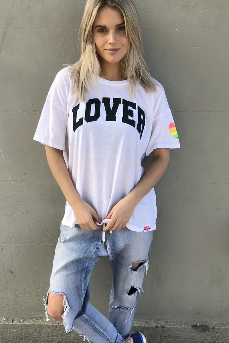 Hammill & Co - Lover Crew Tee - White 1