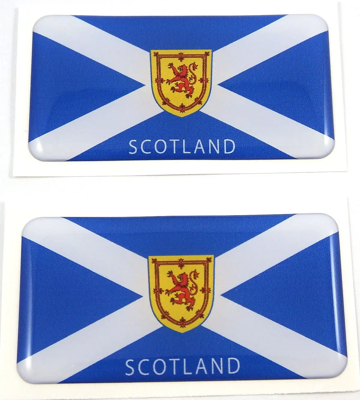 Scotland Scottish Flag Domed Decal 3D Sticker Emblem 2.6" Set Of 2 Decals 1