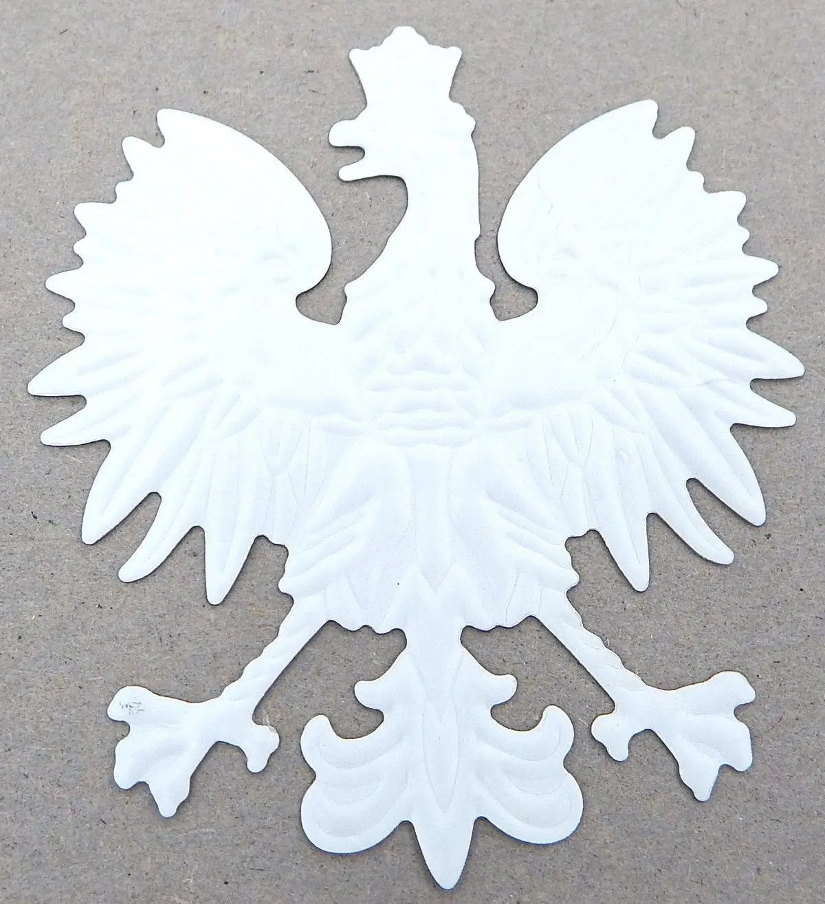 Poland, Polish Eagle Gold Finish Finish Decal Emblem 3D Sticker Car Bike 2.5" Flexible 1