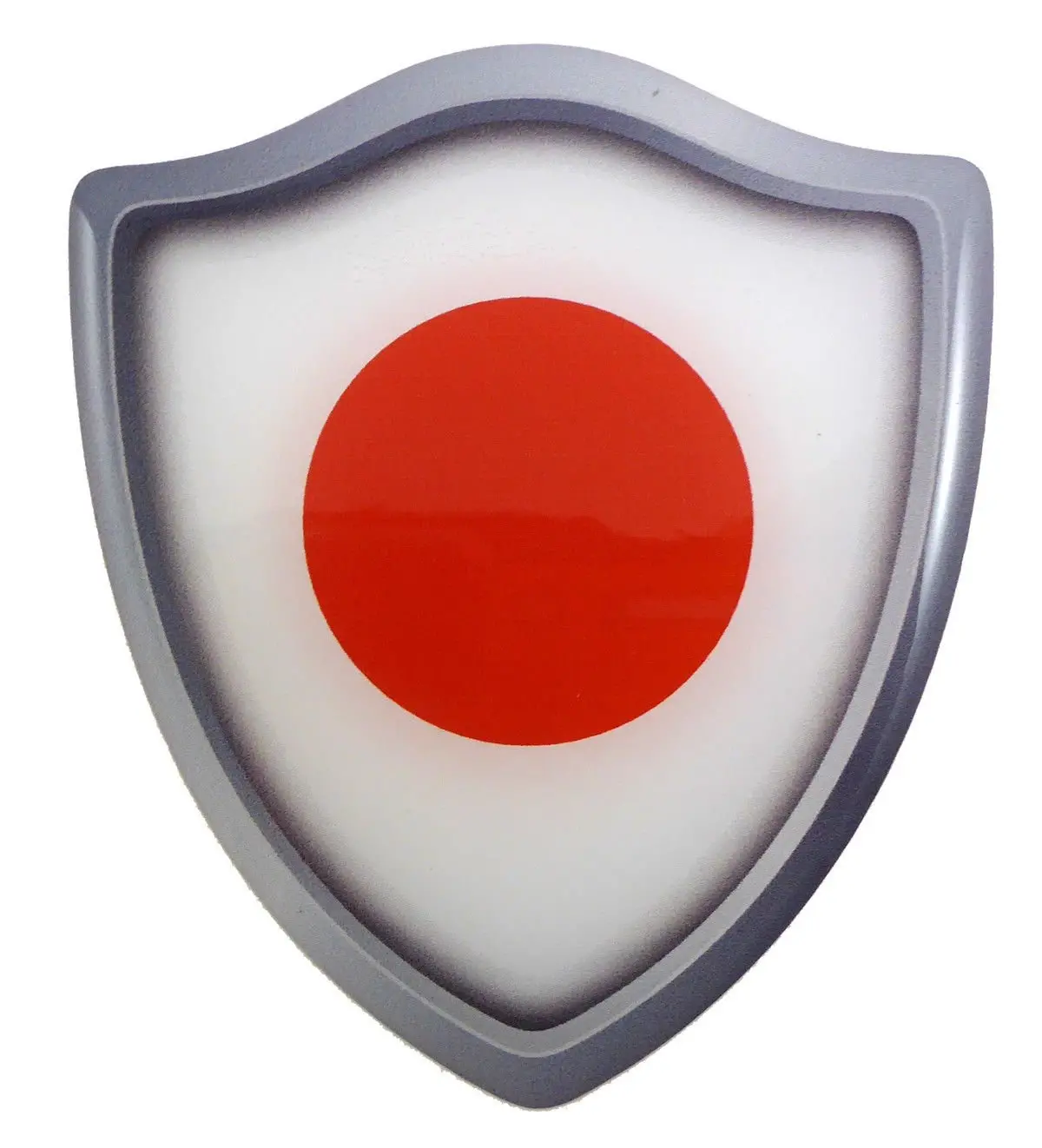 Japan Japanese Flag Shield Domed Decal 3D Look Emblem Resin Car Sticker 2.6"X3" 1