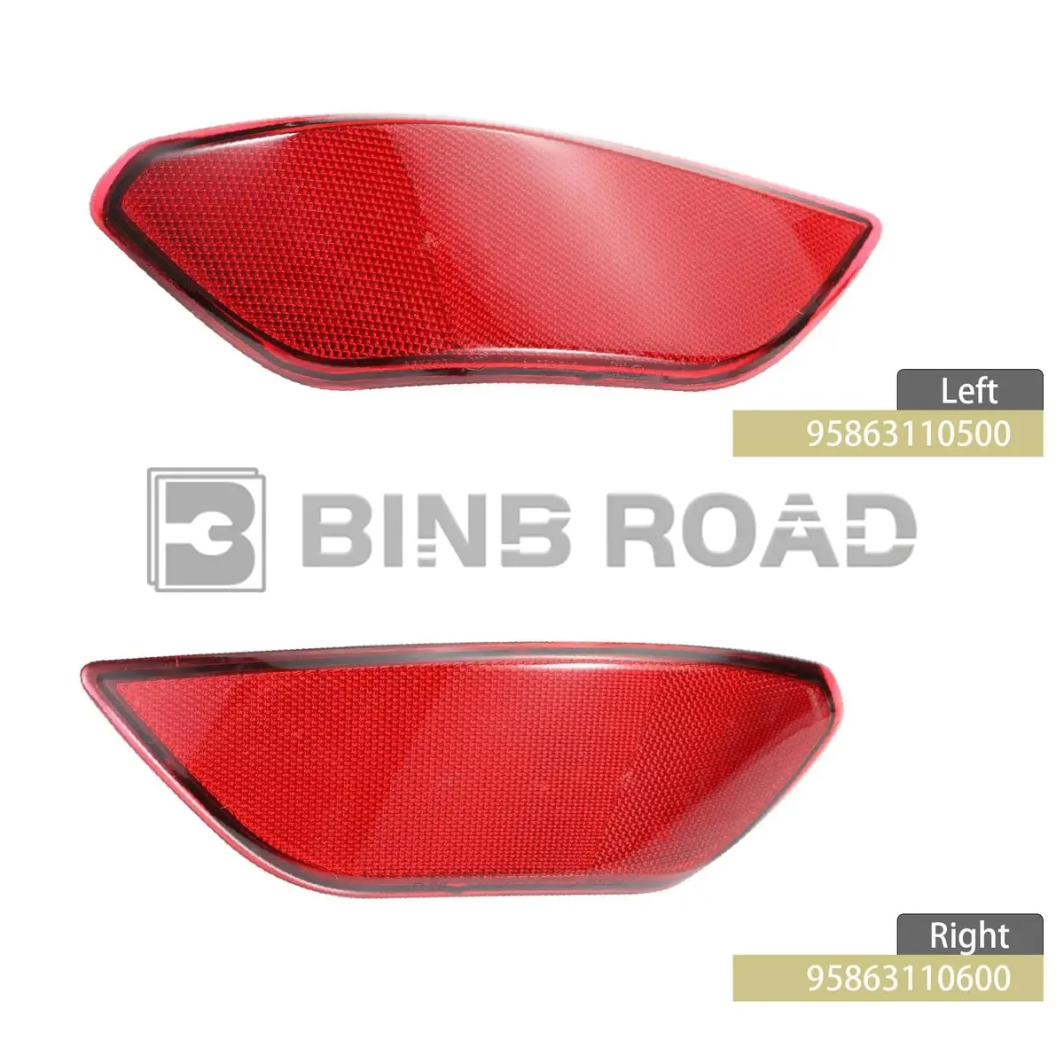 Us 95863110500 + 95863110600 Rear Bumper Reflector 3