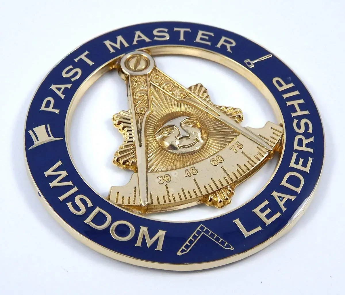 Mason Past Master Wisdom Leadership 3" Auto Emblem Metal Car Decal Mas26 1