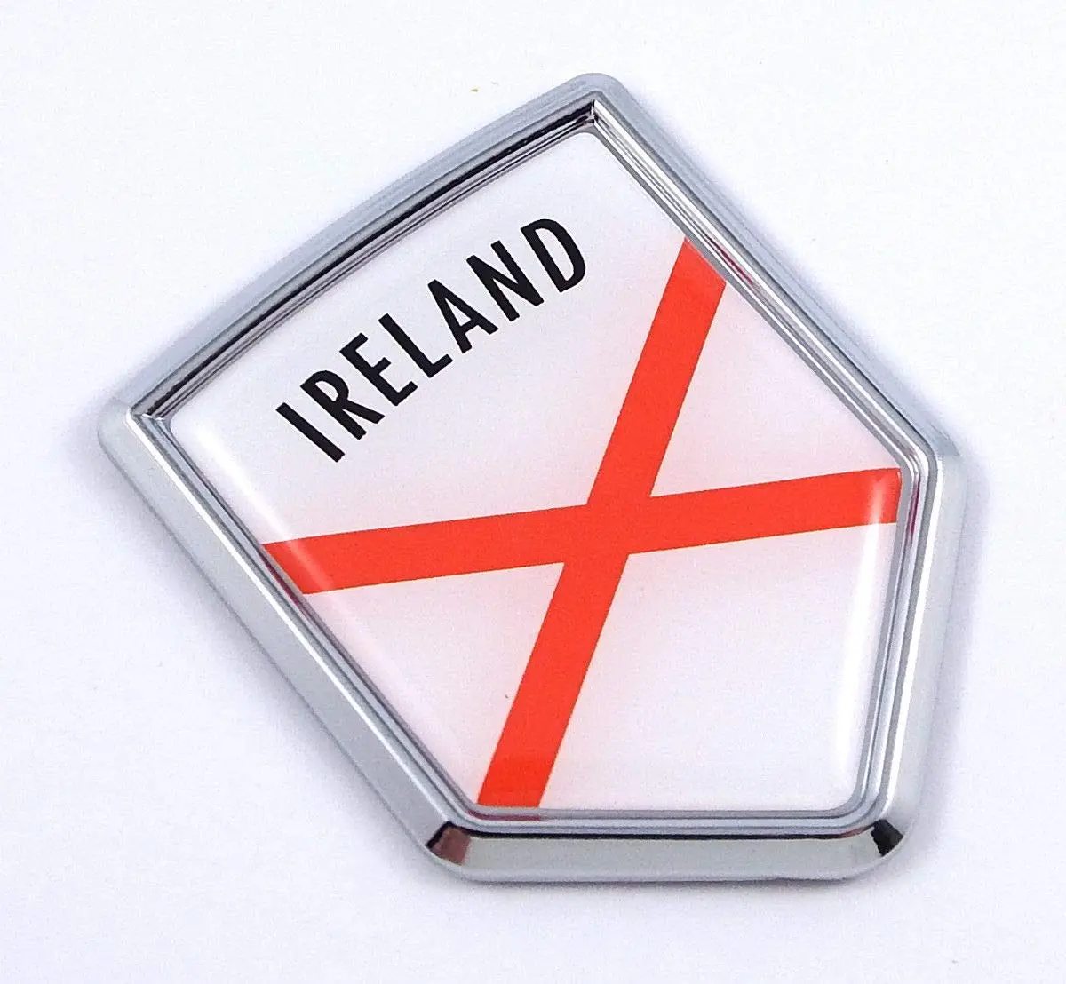 Northern Ireland Crossed Red Lines Flag Car Auto Emblem 3D Decal Bumper Sticker 1