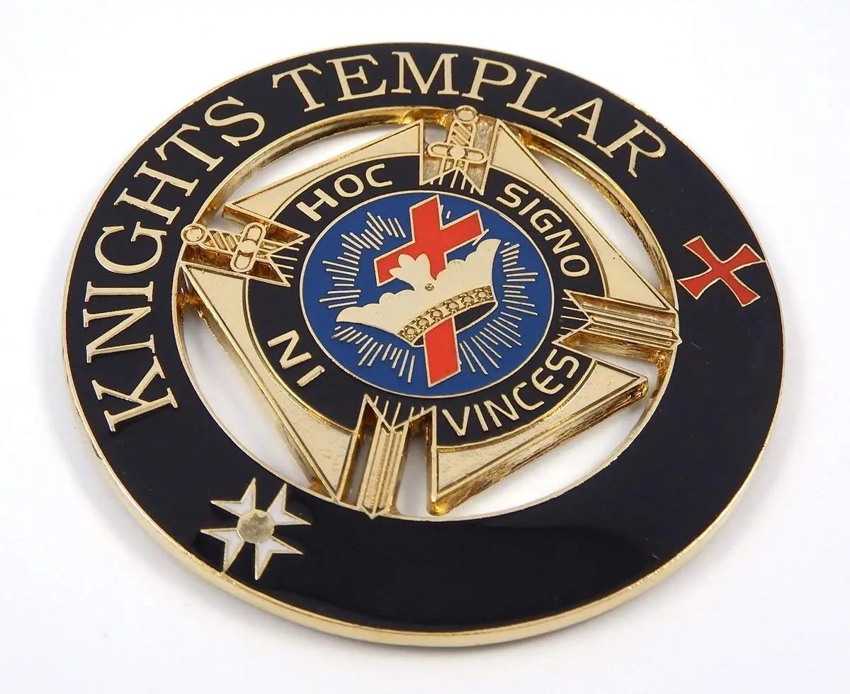 Knights Templar In Hoc Signo Vinces Masonic3 Auto Emblem Metal Car Decal Mas27 1