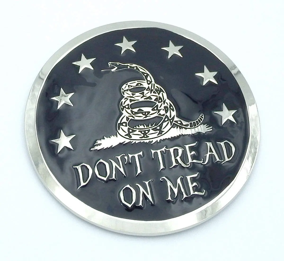 Don't T Tread On Me Gadsden Flag Grille Badge American Flag Emblem For Car Truck Grill Mount Metal 1