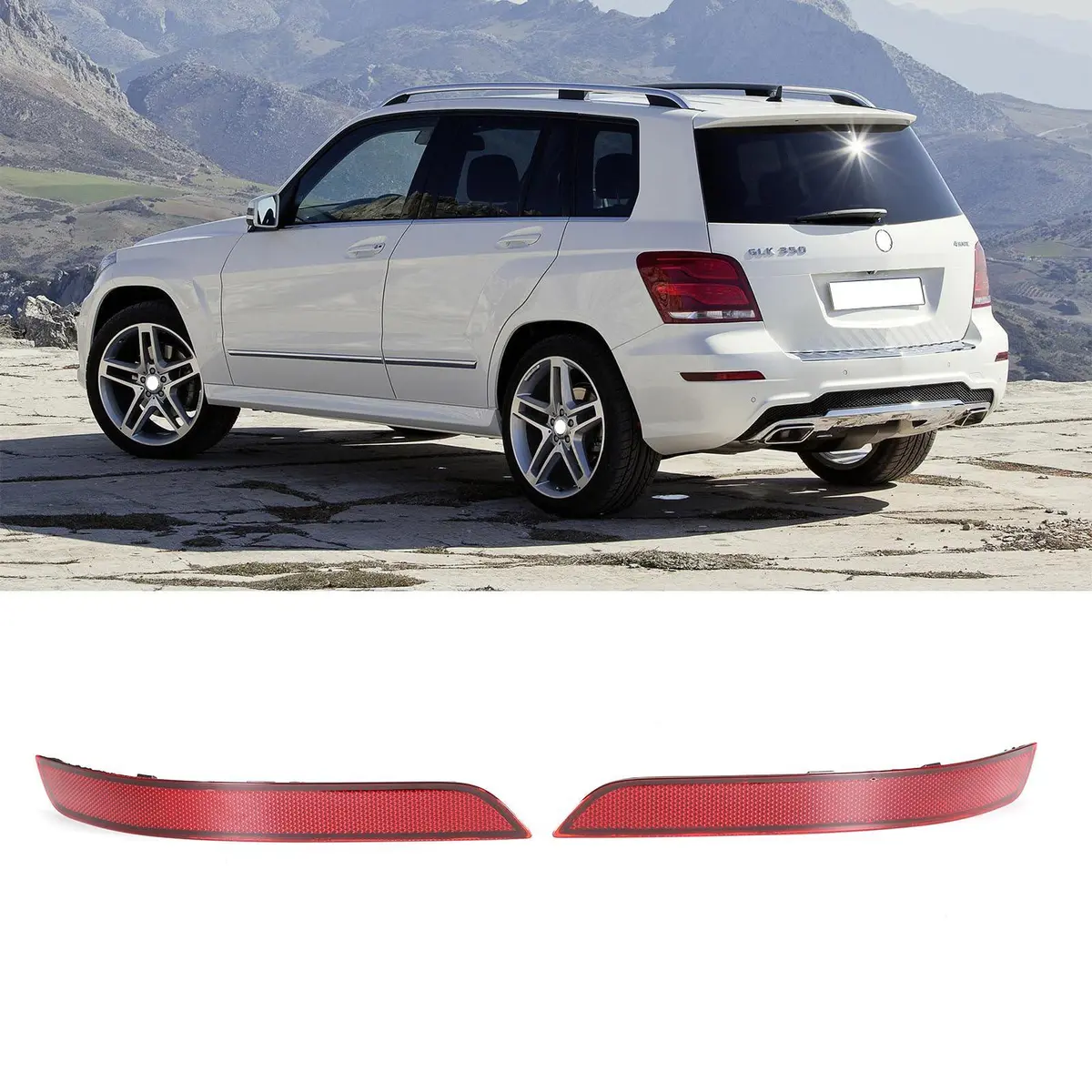 Us 2048200374 + 2048200474 Rear Bumper Reflector 1