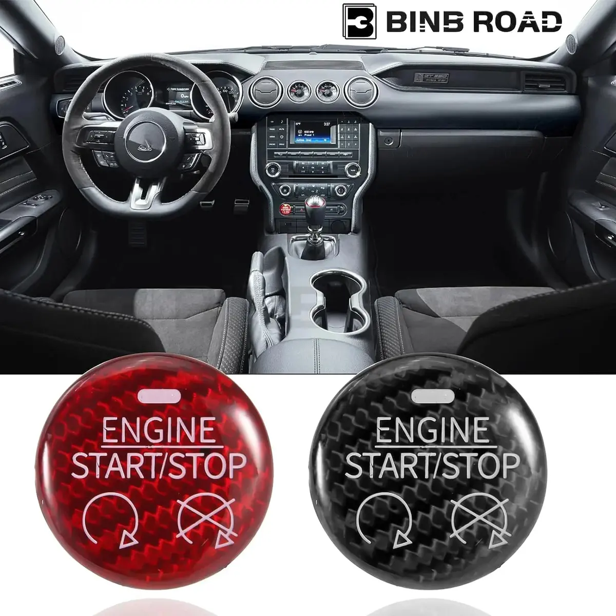 Engine Start Button Compatible With Ford Mustang 1