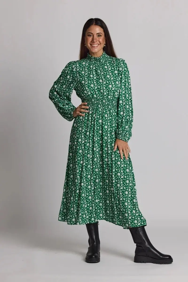 Stella + Gemma - Hampton Dress - Green Floral 1