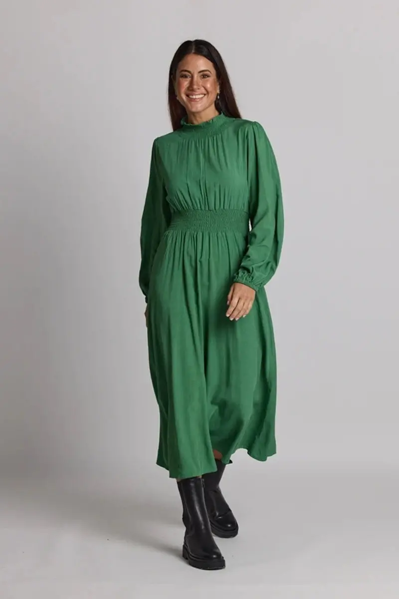 Stella + Gemma - Hampton Dress - Hunter Green 1