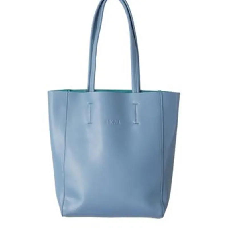 Hoopla - Large Portrait Tote - Blue Grey 1