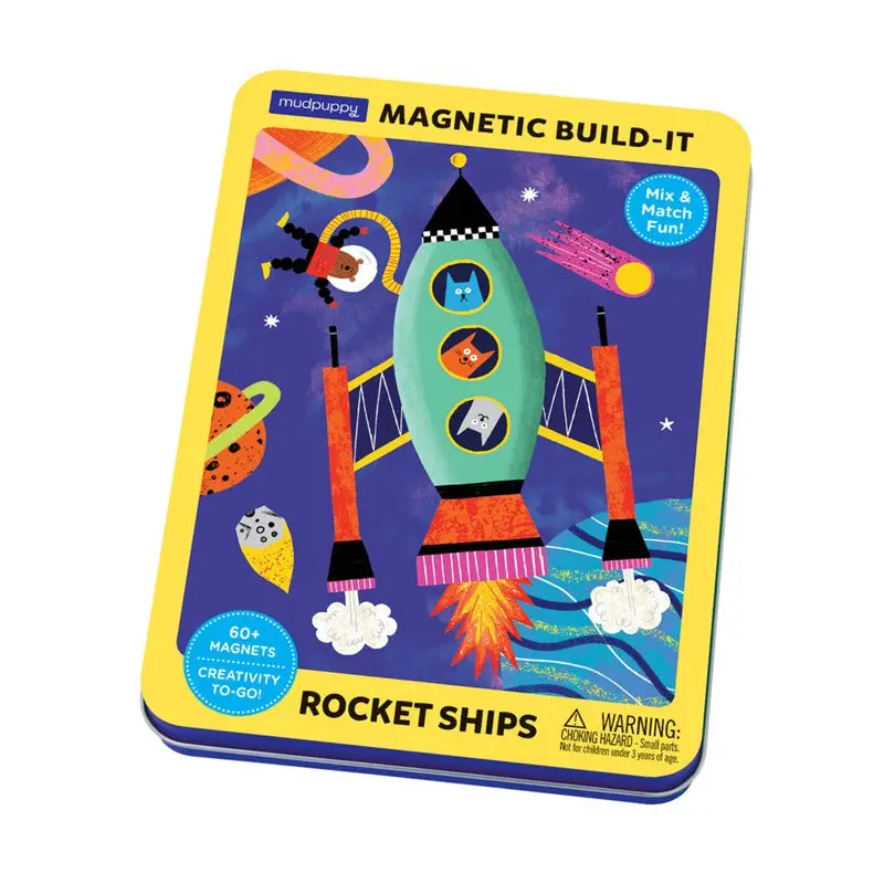 Mudpuppy - Rocket Ships Magnetic Build-It 1